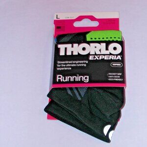 Thorlo Experia X SPEED Running Ultra Light Low-Cut Socks Men's Large NWT Black